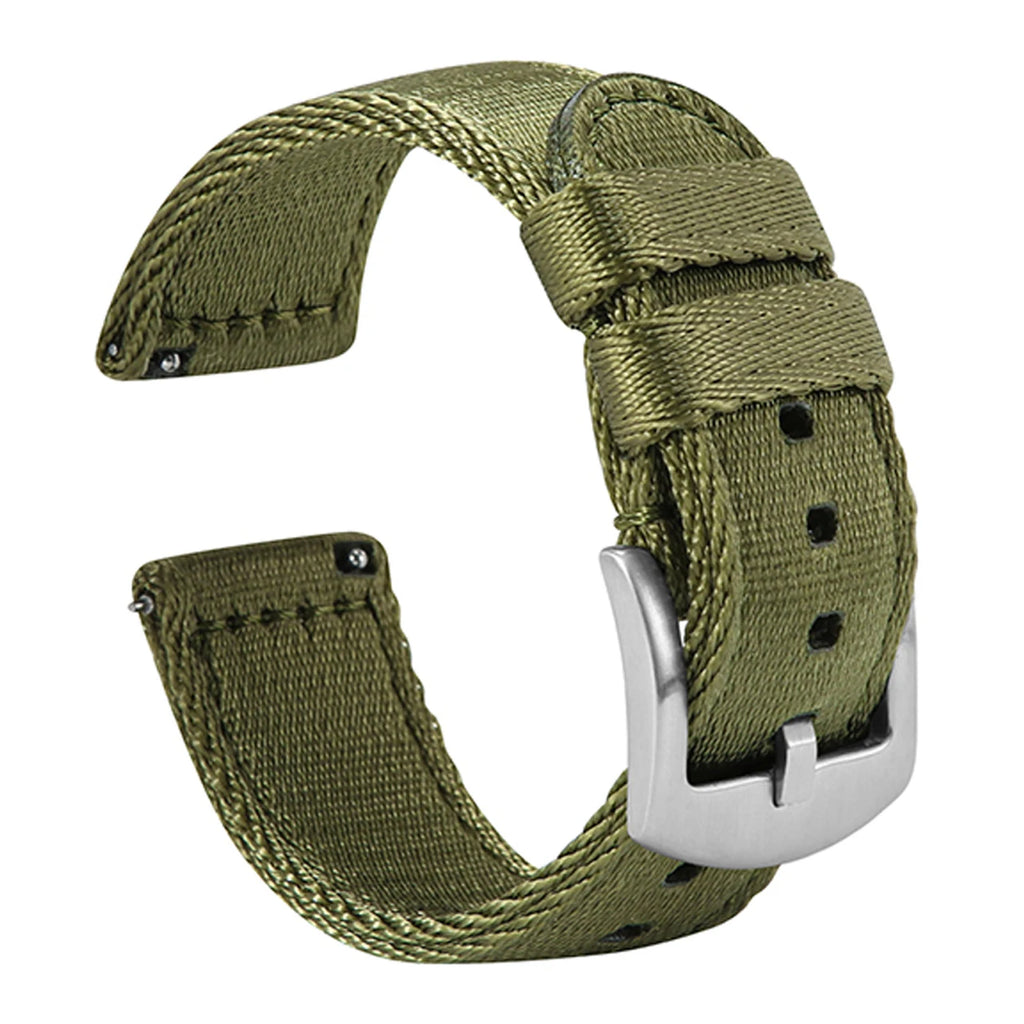 Premium Smooth Nylon Watch Strap 20mm 22mm Woven Nylon Seatbelt Watchband Quick Release Replacement Wristband for Seiko Watch