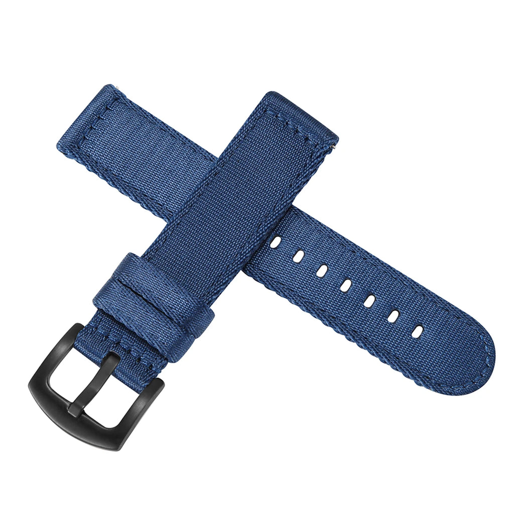 Premium Smooth Nylon Watch Strap 20mm 22mm Woven Nylon Seatbelt Watchband Quick Release Replacement Wristband for Seiko Watch