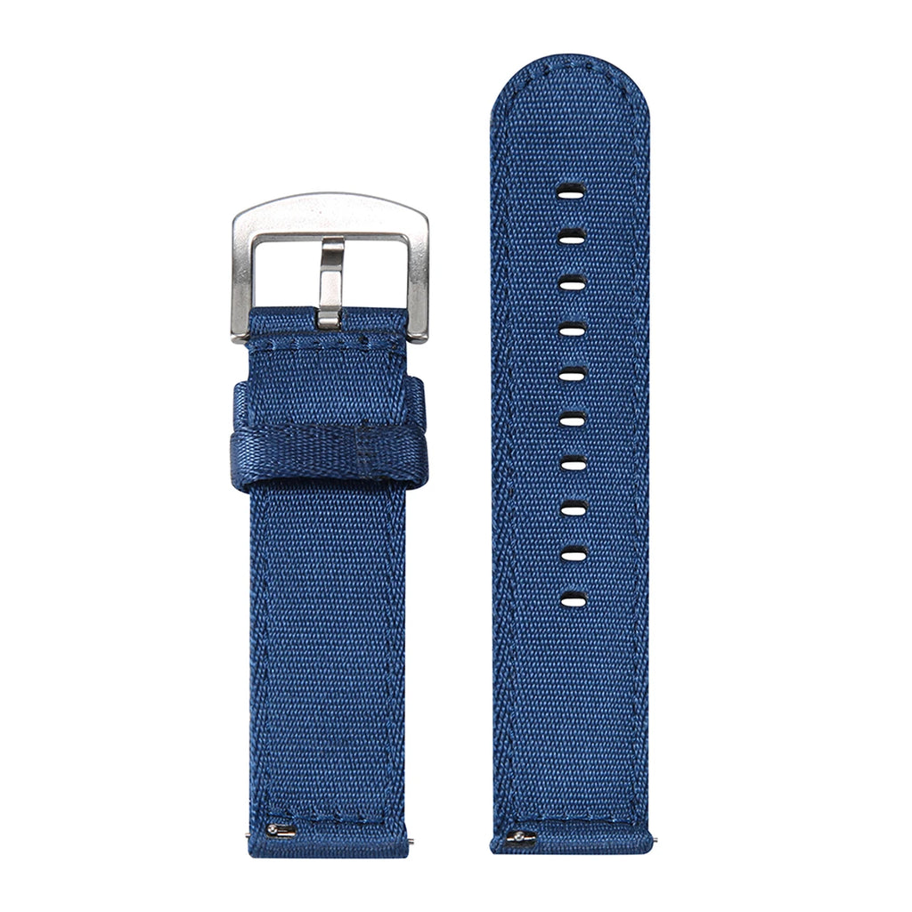 Premium Smooth Nylon Watch Strap 20mm 22mm Woven Nylon Seatbelt Watchband Quick Release Replacement Wristband for Seiko Watch