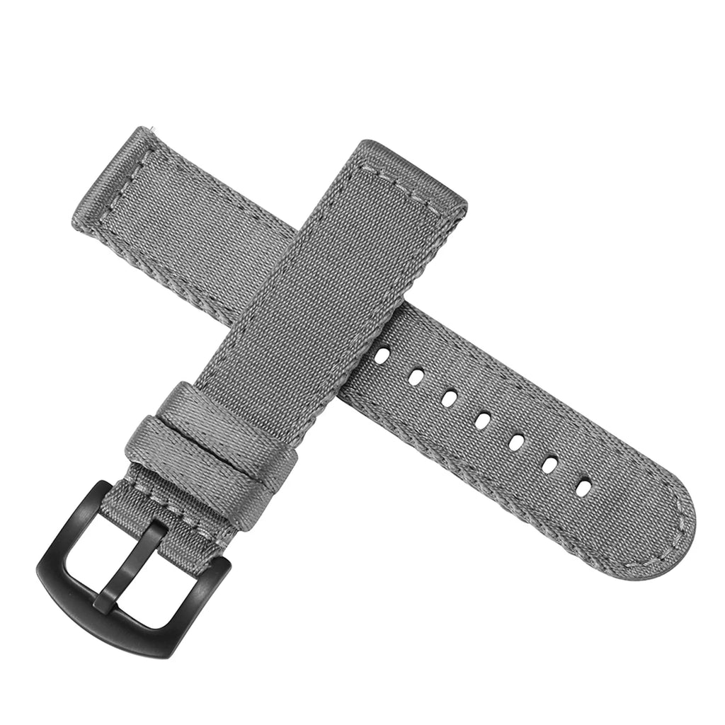 Premium Smooth Nylon Watch Strap 20mm 22mm Woven Nylon Seatbelt Watchband Quick Release Replacement Wristband for Seiko Watch