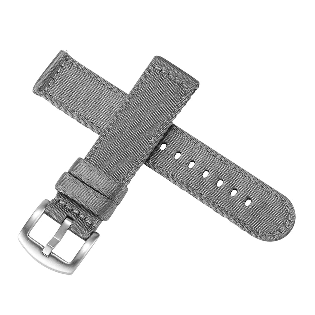 Premium Smooth Nylon Watch Strap 20mm 22mm Woven Nylon Seatbelt Watchband Quick Release Replacement Wristband for Seiko Watch