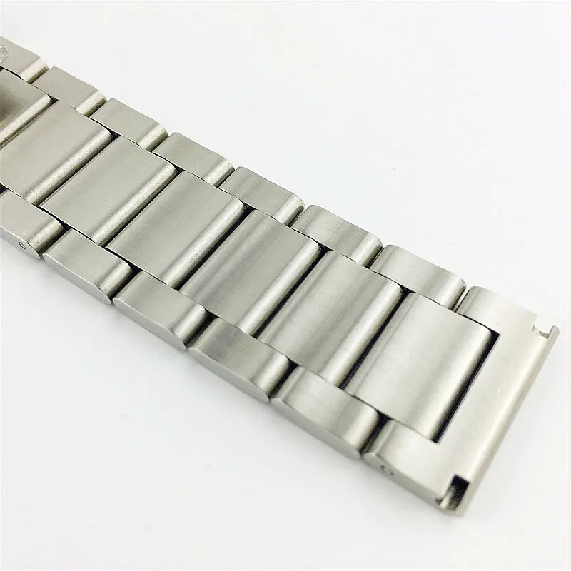 18 20 21 22 23 24 26mm Solid Metal Wristband No Gap Stainless Steel Watch Band Bracelet Replacement Strap Accessorie with Tool