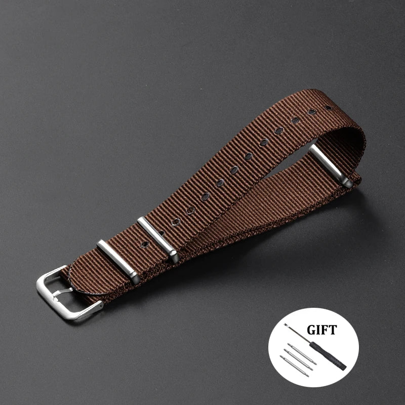 Military Casual Watchband Nylon Watch Band for Omega 20mm 22mm 18mm Strap for Seiko Army Sport High Quality Bracelet Replacement