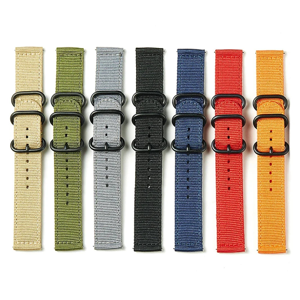18/20/22/24mm Straps for Tudor Durable Nylon for Omega Canvas Fabric Band for Seiko Men Military Sport Quick Release Bracelet