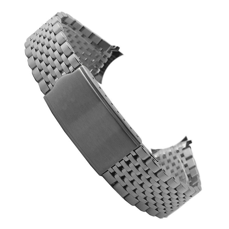 18mm 19mm 20mm Metal Strap for Omega for Seamaster Nine Beads Watchband Stainless Steel Bracelet Wristband Watch Accessories