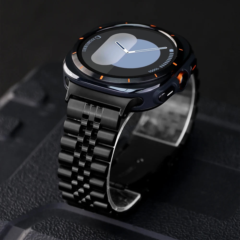 Stainless Steel Correa For Samsung Watch 8 40 44mm Galaxy 8Classic LTE Strap Metal Band For Galaxy Watch Ultra 1 2 47mm Bracelet