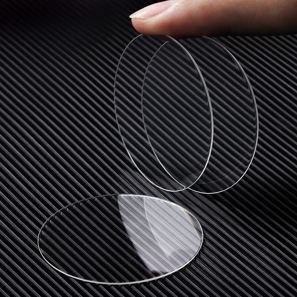 2pcs Watch Glass 28-42mm Diameter Watch Repair Tools Smart Watch Replacement Glass Crystal Lens Round Watch Tempered Film