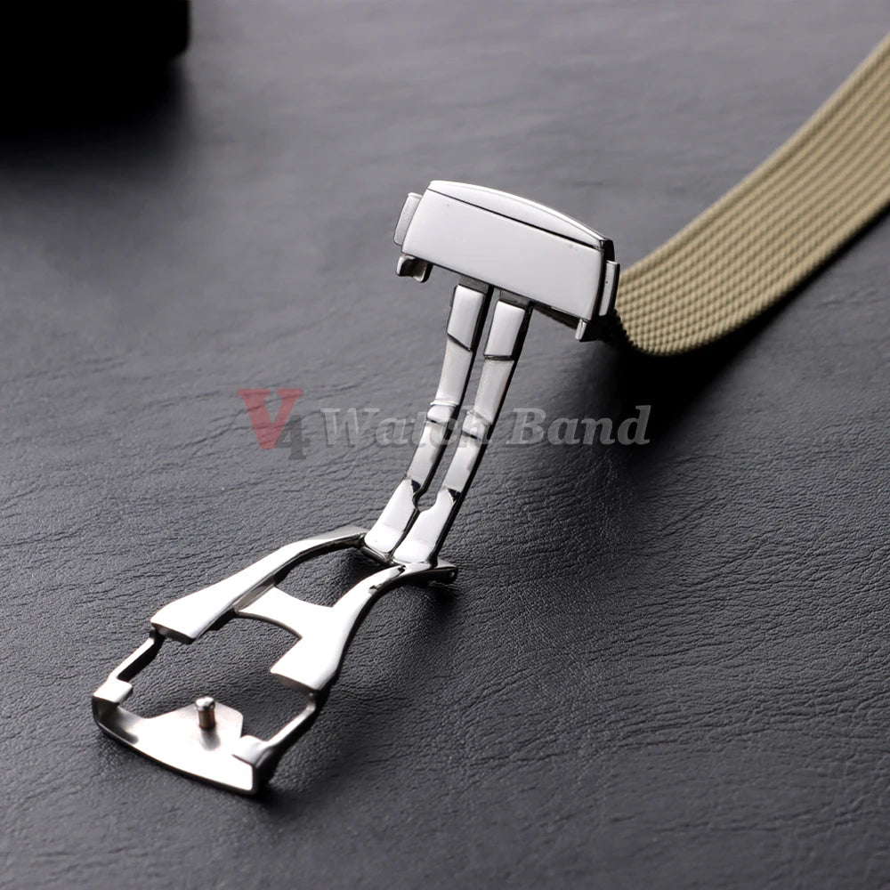 20mm Nylon Strap for Seiko for Tudor Loop Fastener Watchband Men Green Military Waterproof Wrist Bracelet for Omega Replacement