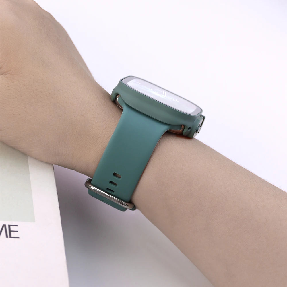 PC Cover Band For Apple Watch Series 10 42 46mm Ultra 49mm Strap Protector Case Smartwatch Accessory For Iwatch 9 8 41 44 45mm