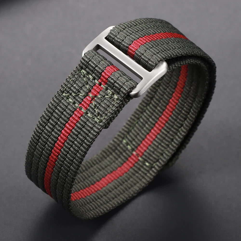 20mm 22mm Nylon Strap for Seiko for Tudor Hook and Loop Fastener Watch Band Men Military Sport WristBracelet for Omega for Rolex