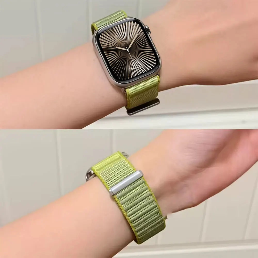 Sport Band For Apple Watch 11 10 42mm 46mm Ultra 3 49mm Nylon Loop Strap For Iwatch SE 3 40 44mm 9 2 8 7 38/41mm 45mm Watchand