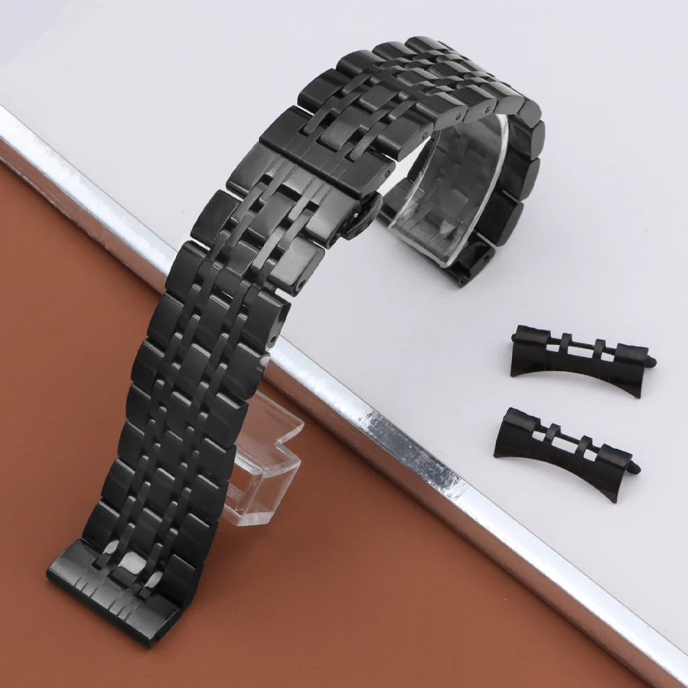 16/18/19/20/21/22/24mm Solid Stainless Steel Watch Band for TISSOT Butterfly Buckle 304L Metal Wrist Strap for Omega for Seiko