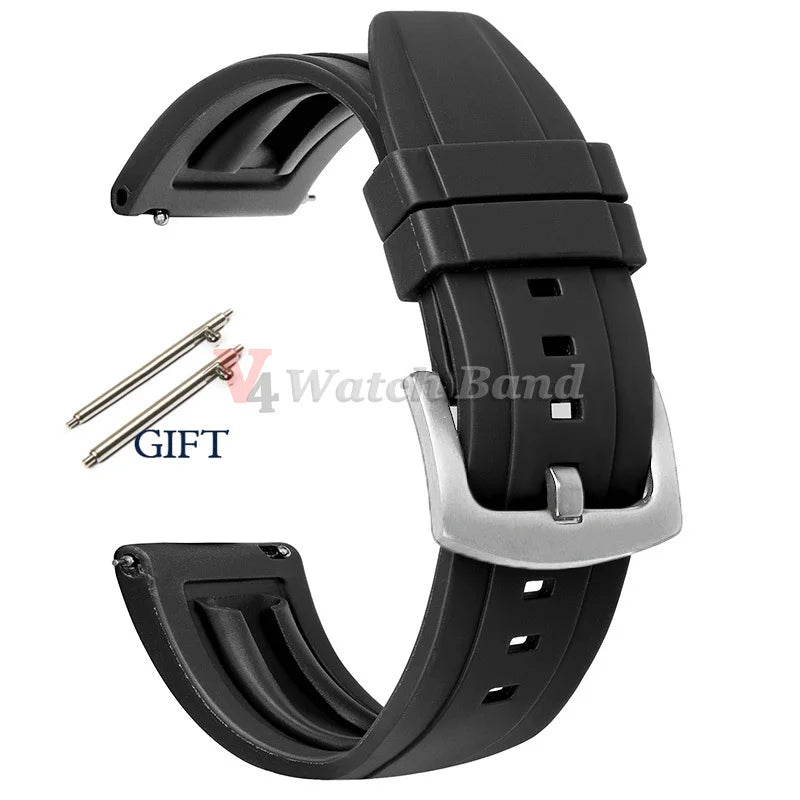 20mm 22mm 24mm Strap Silicone for Seiko Turtle Abalone Men Bracelet for Seiko 5 Skx Sports Rubber Wristband Quick Release Band