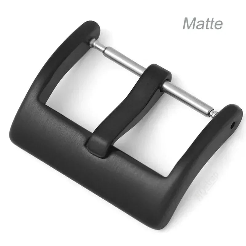 Metal Watch Buckle for Seiko Strap 20mm 22mm 24mm 16mm 18mm Solid Button for Casio Calsp Gold Steel Matte Polished Square Clasps