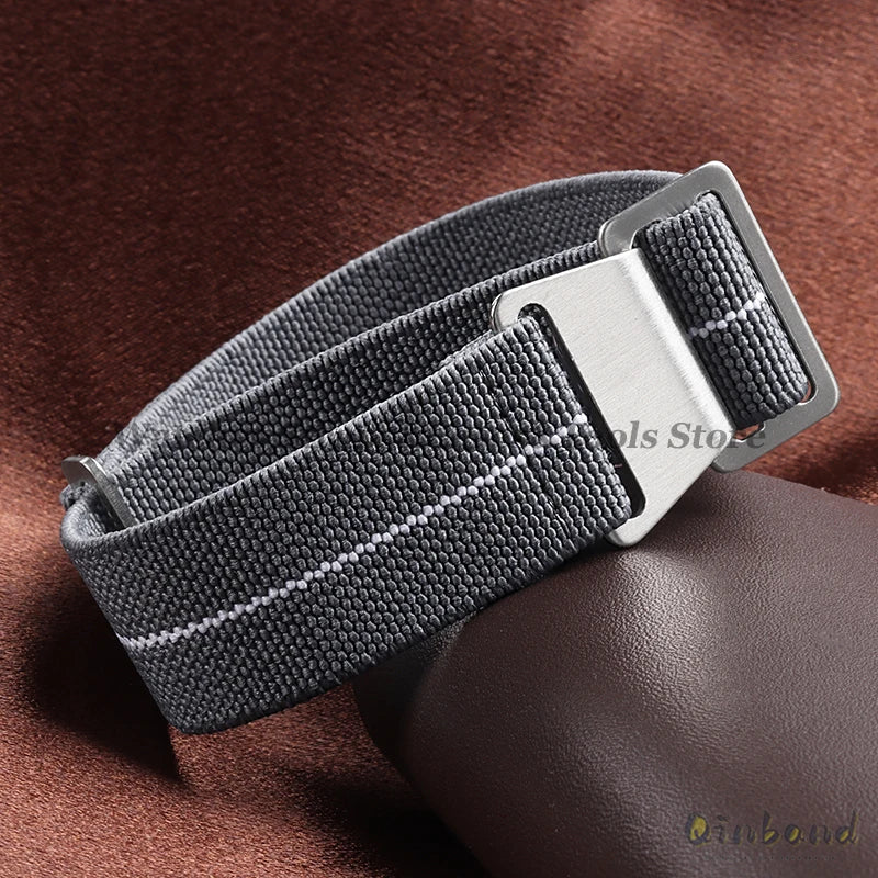 Elastic Nylon Watch Band for Seiko for Omega Sports Bracelets 18mm 20mm 22mm for Huawei Watch GT5/GT4/GT3 Parachute Watch Straps