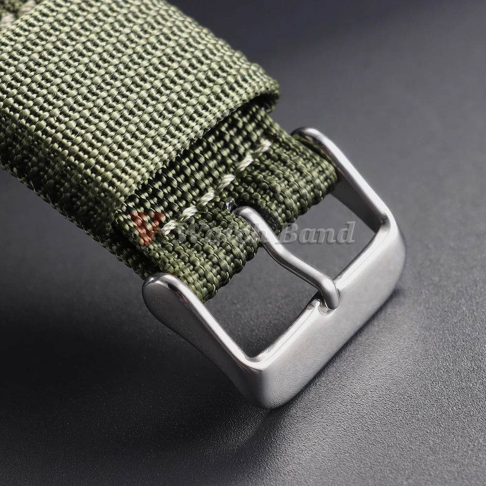 For Army Military Watch Band 18mm 20mm 22mm Ribbed Nylon Watch Strap for Swatch for Omega for Rolex for Seiko for Moonswatch