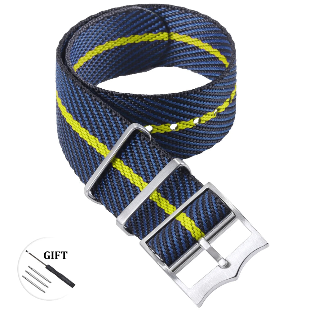 Premium Nylon Watch Band for Rolex for Tudor Army Military Strap for Seiko Fabric Canvas Bracelet Men Sport Wristband 20mm 22mm