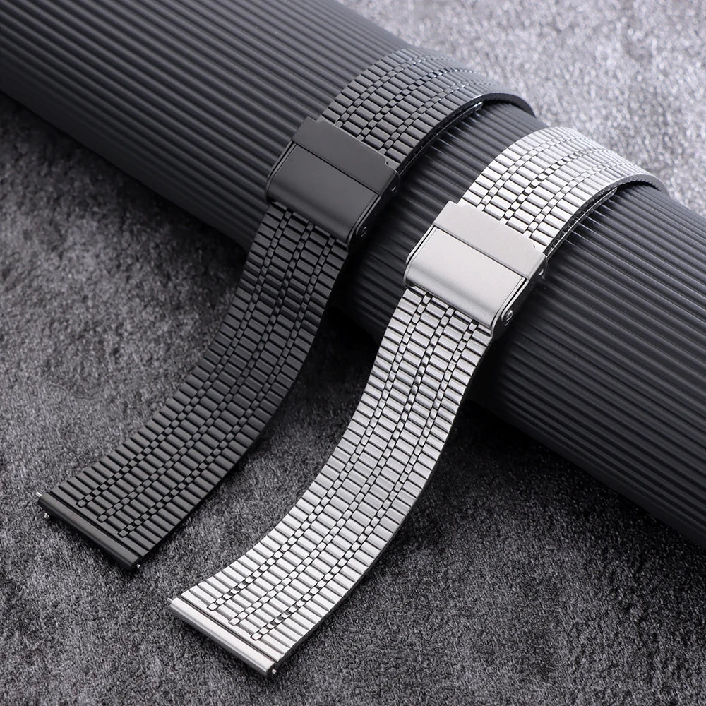 20 22mm Metal Strap For Garmin Venu 3/2/Sq 2 Stainless Steel Band  Forerunner 265 255 245 645 Correa Vivoactive 5 Bracelet Belt