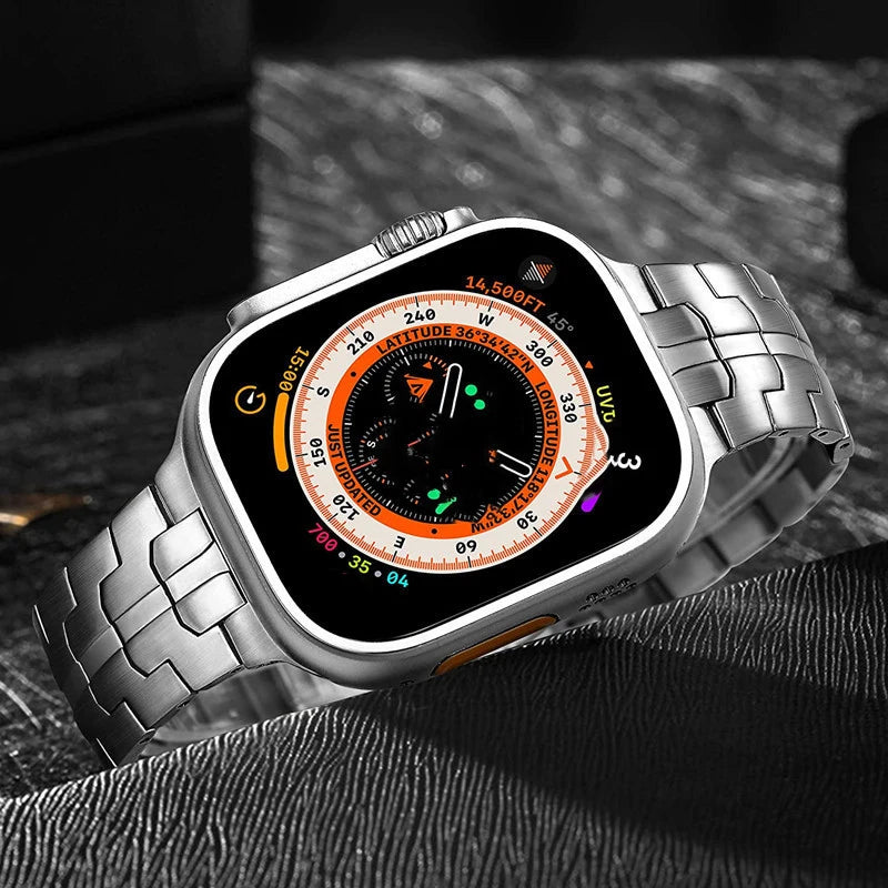 Titanium Strap For Apple Watch 10 46mm Business Wristband Bracelet For Iwatch 10 9 8 Ultra 49mm 44/42/45mm Wristband Accessories