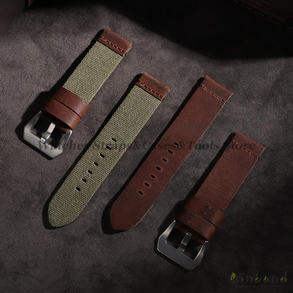 High Quality Durable Nylon Watch Strap Men Women Watchband 20mm 22mm 24mm for Panerai Retro Wristband Release Universal Bracelet