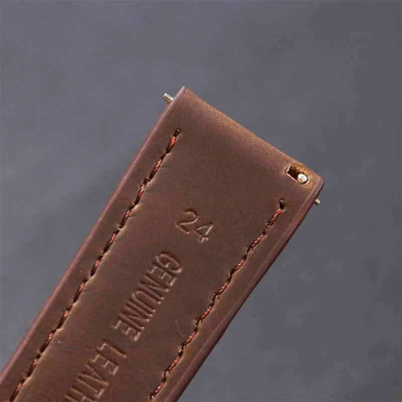 18mm 20mm 22mm 24mm Vintage PU Leather Strap Quick Release Universal Cowhide Watch Band Bracelet Sport Wristbelt Accessories