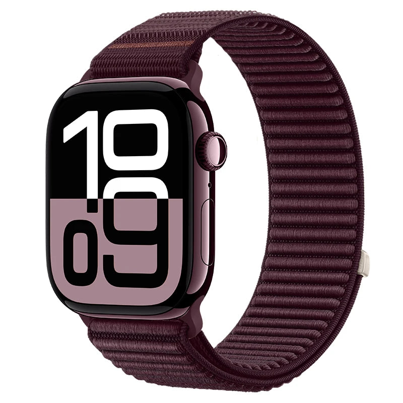 Sport Band For Apple Watch 11 10 42mm 46mm Ultra 3 49mm Nylon Loop Strap For Iwatch SE 3 40 44mm 9 2 8 7 38/41mm 45mm Watchand