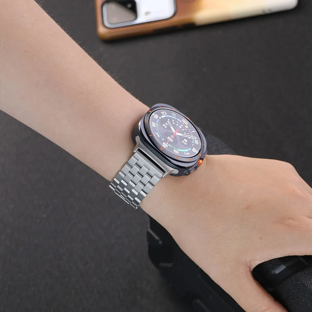 For Samsung Galaxy Watch Ultra Band Stainless Steel Bracelet For Galaxy Watch Ultra 47mm Correa Metal Business Watchband