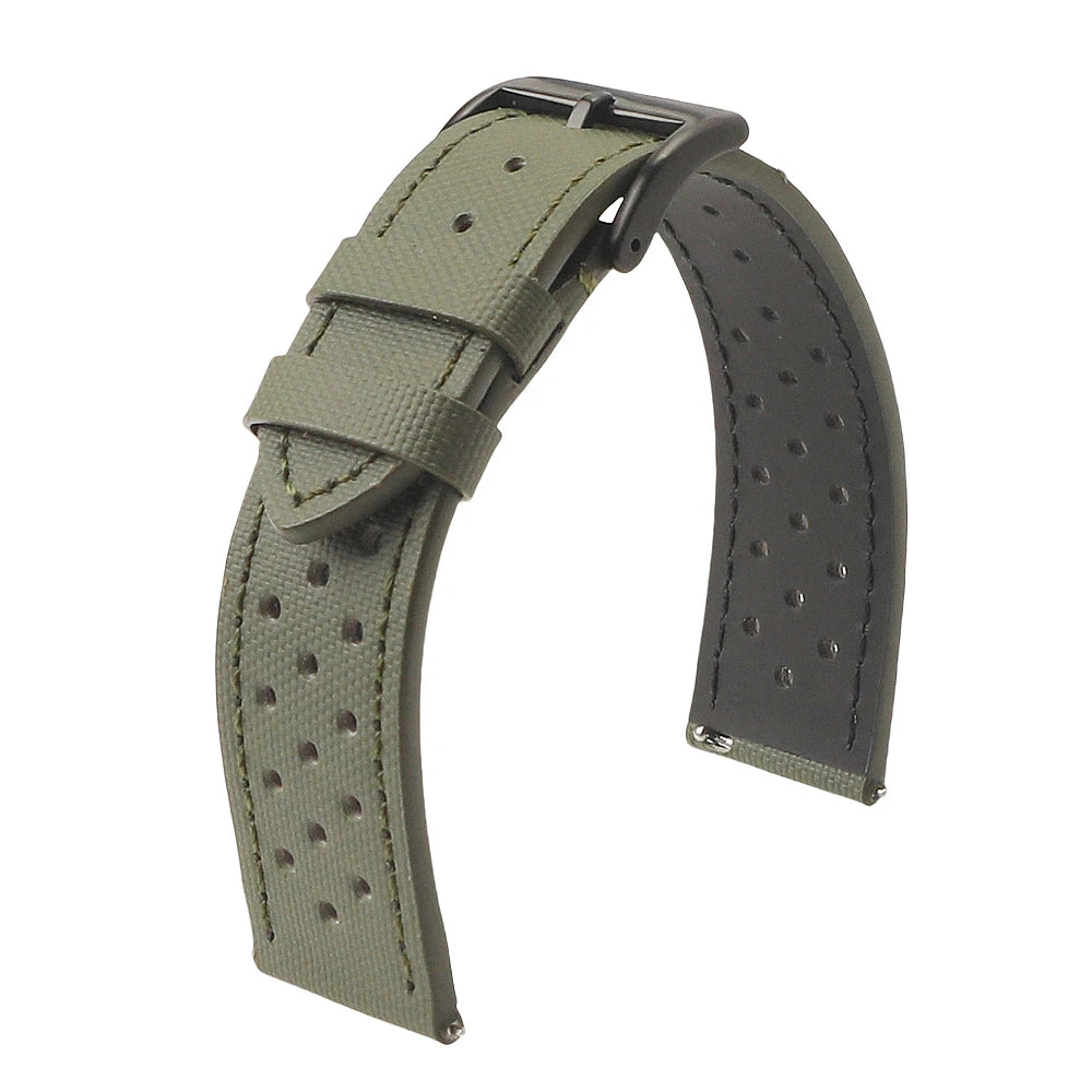 Breathable Sailcloth Watch Strap 18mm 19mm 20mm 22mm for Omega for Seiko Nylon Waterproof Men Women Quick Release Watchband