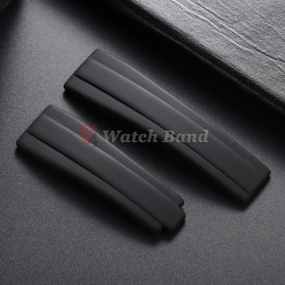 20mm Watchband for Rolex DAYTONA SUBMARINER Yacht-Master GMT Explorer Silicone Rubber Watch Accessory Watch Bracelet Strap Chain