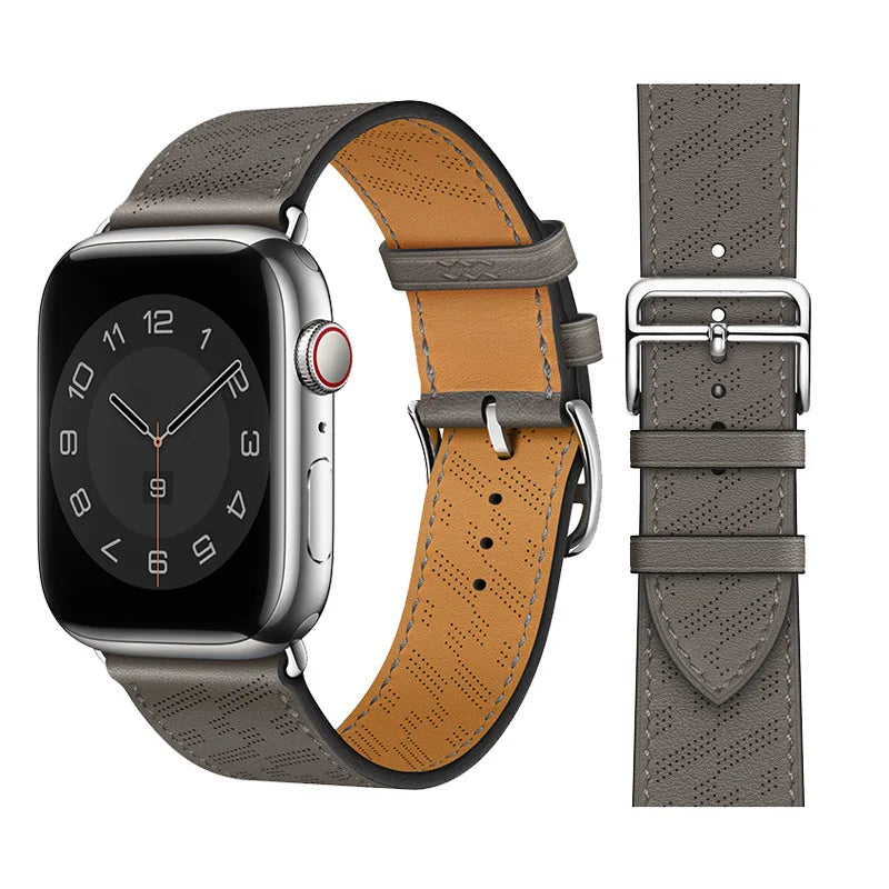 Vintage Leather Strap For Apple watch band 44mm 49mm 45mm 42mm 46mm 40mm correa bracelet iWatch series 7 8 6 SE ultra Watchband