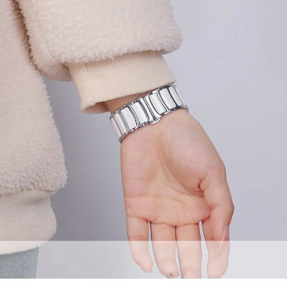 Luxury Bracelet For Samsung Watch 8 40 44mm 8Classic 46mm Band Ceramic Strap For Galaxy Watch Ultra 2 47mm Watch Accessories