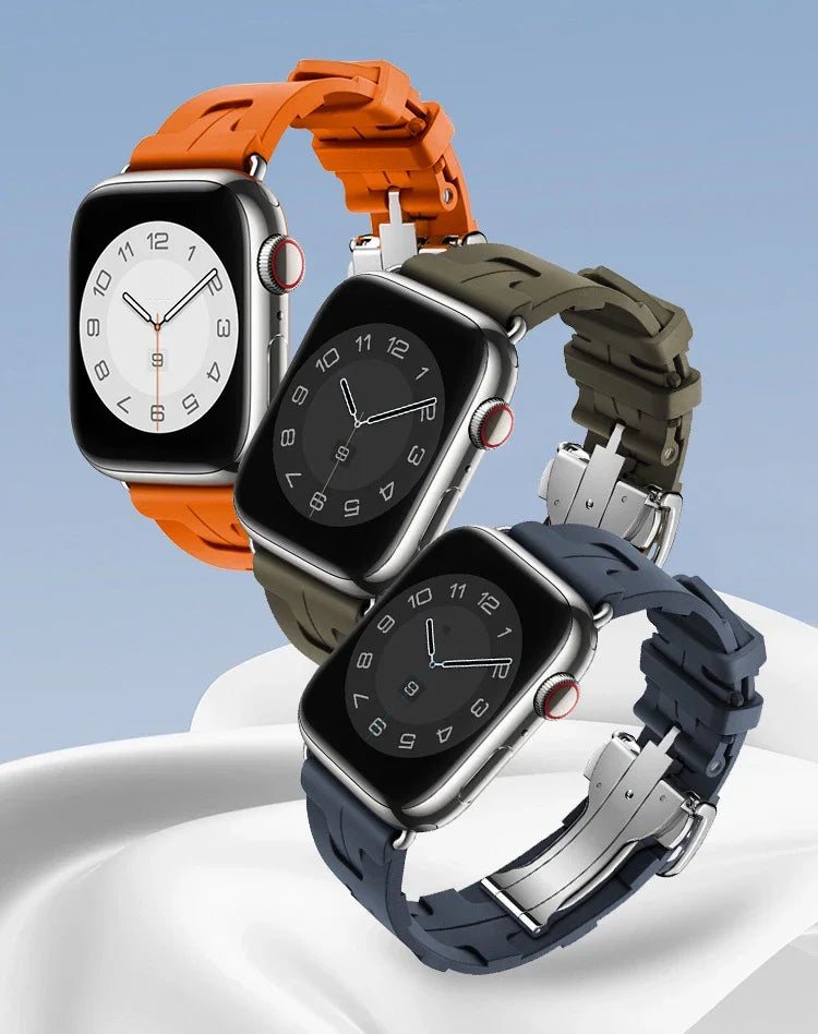 Kilim Single Tour Strap For Apple Watch 11 46 42mm Silicone Bracelet Band For Iwatch 10 9 8 se 49/45mm Sport Wristband Accessory