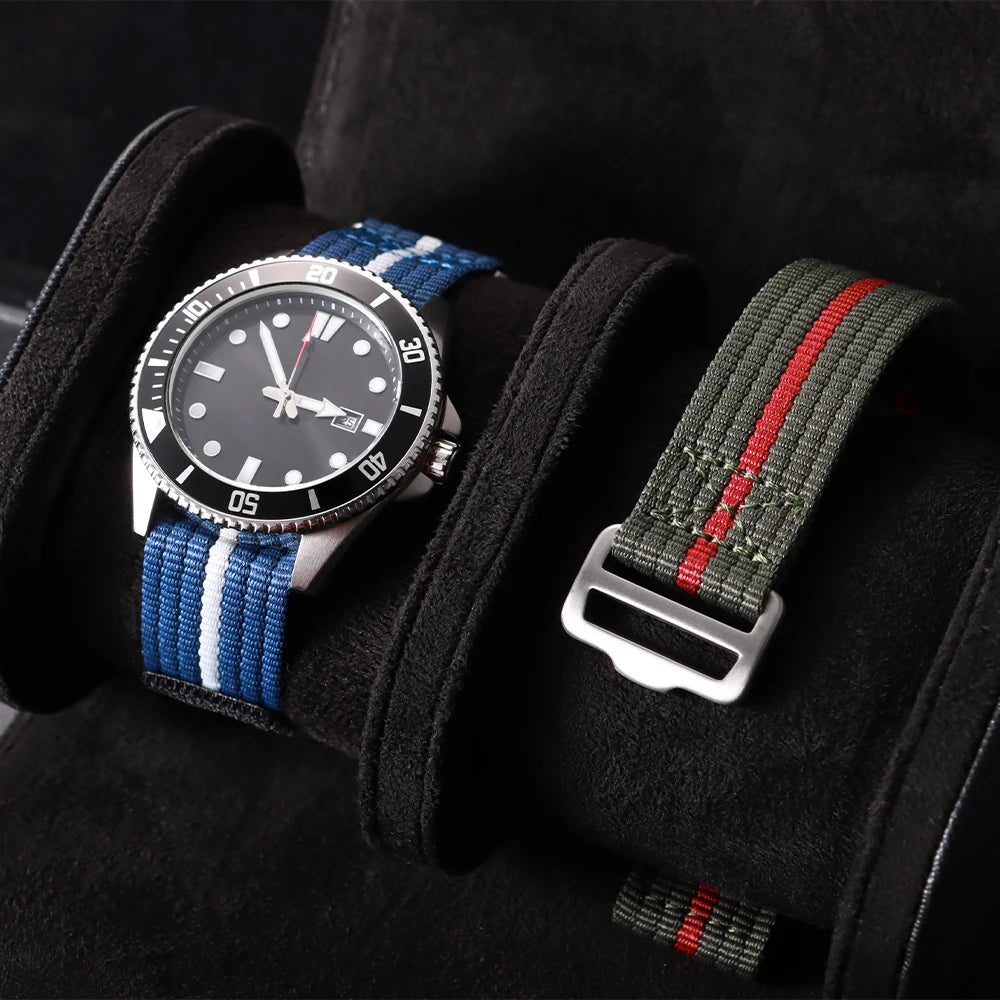 20mm 22mm Nylon Strap for Seiko for Tudor Hook and Loop Fastener Watch Band Men Military Sport WristBracelet for Omega for Rolex