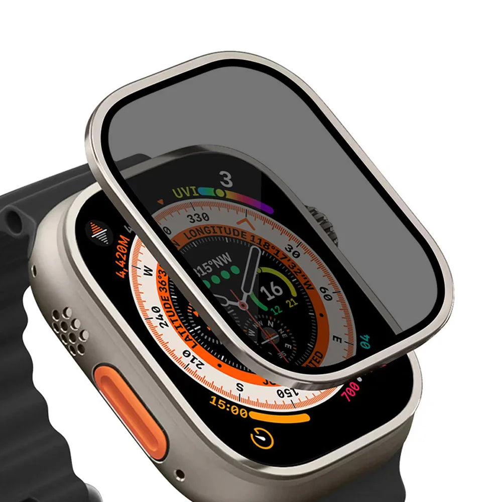 For Apple Watch Ultra 2 49MM Anti-Peeping Tempered Glass Cover For Apple Watch Ultra 49mm Anti-Glare Screen Protector Accessory