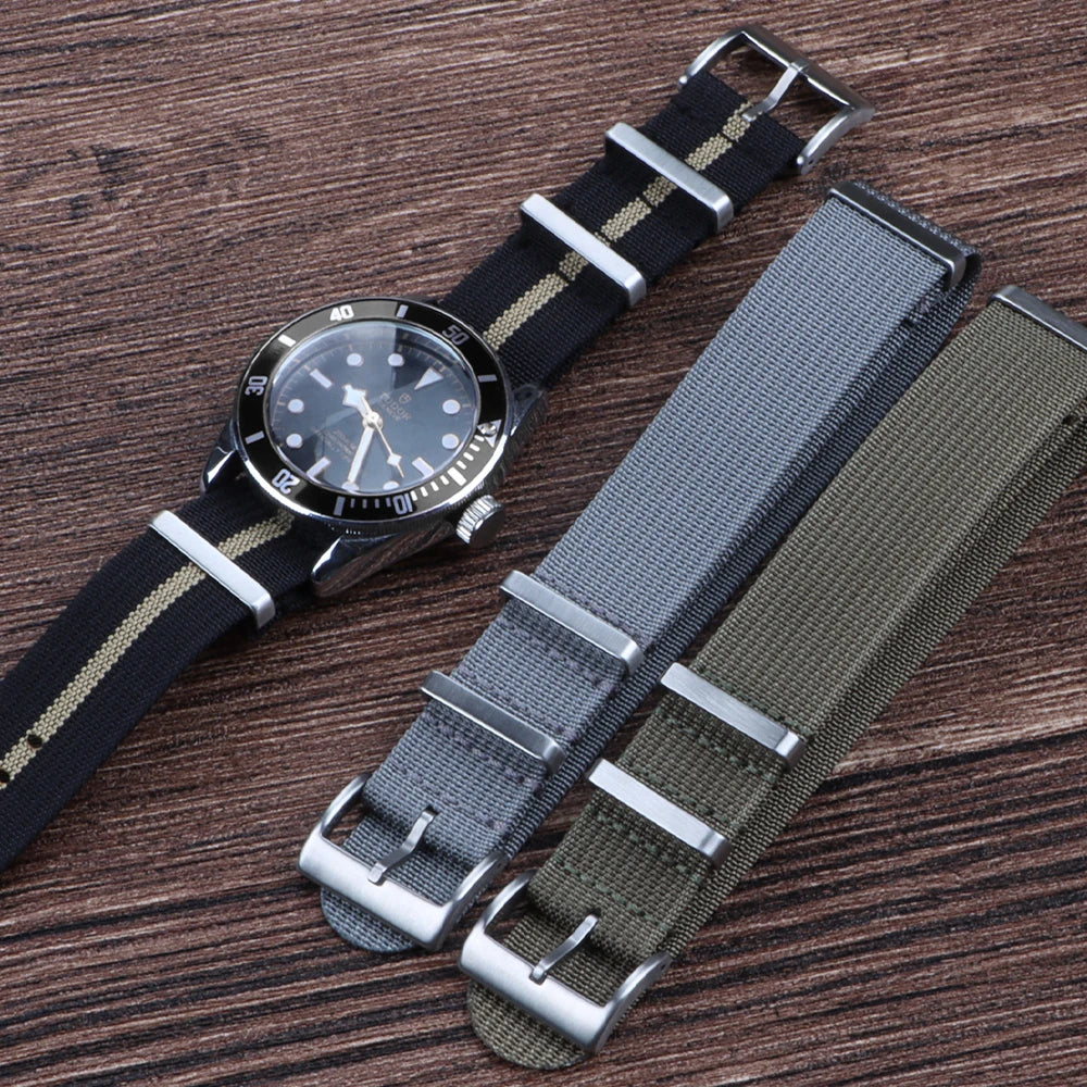 Braided Nylon Watch Band 18mm 20mm 22mm Watch Straps for Oemga Army Bracelet Military Watch Strap for Seiko Men Women Watchbands