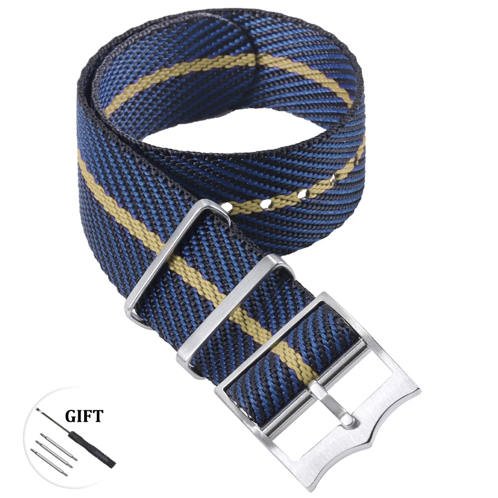 Premium Nylon Watch Band for Rolex for Tudor Army Military Strap for Seiko Fabric Canvas Bracelet Men Sport Wristband 20mm 22mm