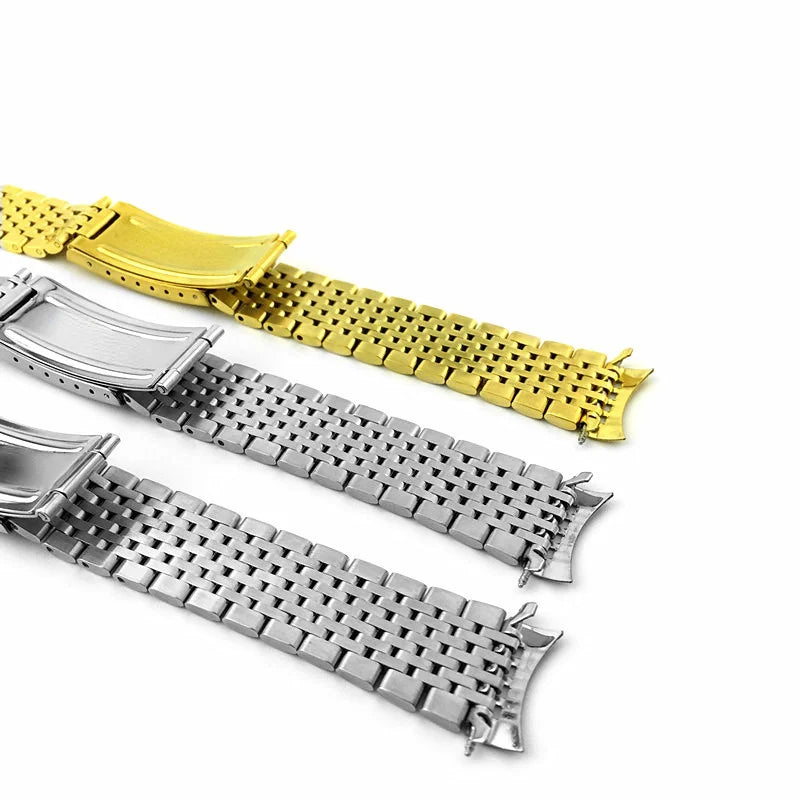 18mm 19mm 20mm Metal Strap for Omega for Seamaster Nine Beads Watchband Stainless Steel Bracelet Wristband Watch Accessories