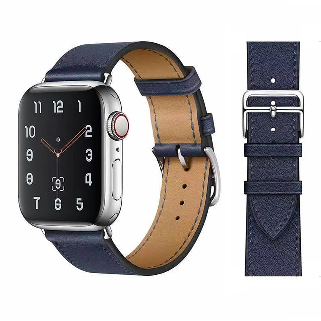Vintage Leather Strap For Apple watch band 44mm 49mm 45mm 42mm 46mm 40mm correa bracelet iWatch series 7 8 6 SE ultra Watchband