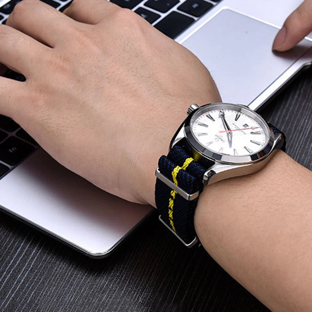 Fabric Bracelet for Rolex Premium Nylon Watch Band for Tudor Army Military Canvas Strap for Seiko 20mm 22mm Men Women Wristband