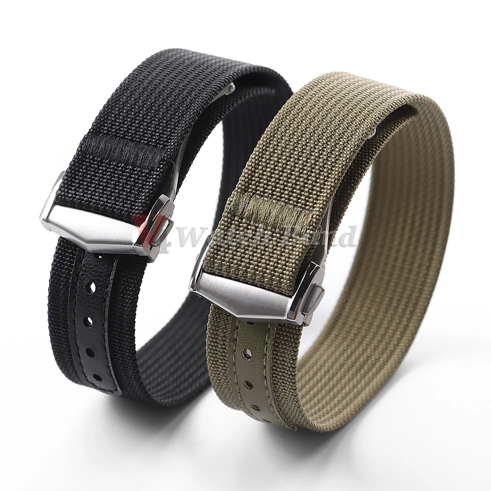 20mm Nylon Watch Strap for Seiko for Tudor Loop Fastener Watch Band for Omega Men Women Military Sport Waterproof Wrist Bracelet