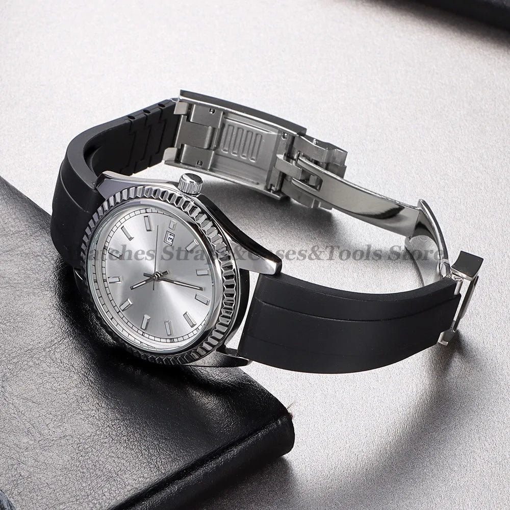 20mm Silicone Strap For Rolex for Daytona for Submariner Diving Bracelet for Oysterflex Soft Rubber Waterproof Men's Sports Band