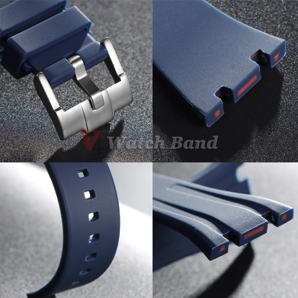 27/28/30mm Silicone Watchband for AP for royal oak offshore Replacement Bracelet Wristband for 15703 Sports Waterproof Straps