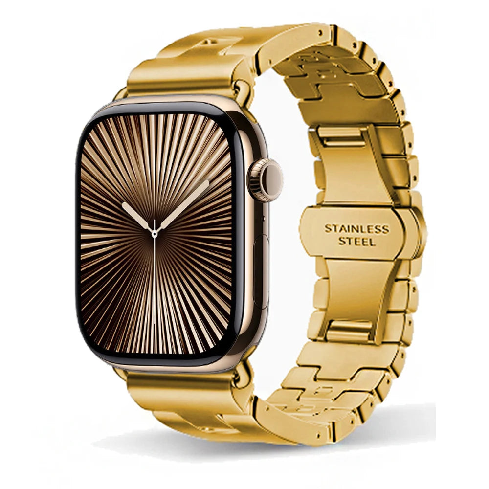 Stainless Steel Band For Apple Watch Series 10 46 42mm Strap Business Bracelet Accessories For Iwatch 9 8 Ultra 49mm 44/45/38mm