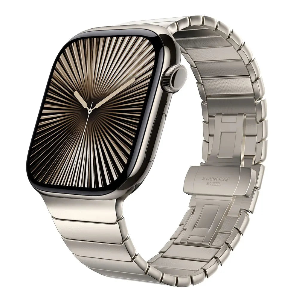 Titanium Metal Strap For Apple Watch Series 10 46mm Band Business Wristband For Iwatch Ultra 49mm Se3 2 1 42mm  44/45mm Bracelet