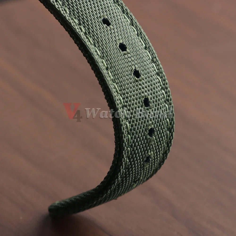 20mm 22mm Sailcloth Watch Strap Nylon Watchband Quick Release Waterproof Nylon Bracelet Two-Sided Canvas Band Sport Belt for Men
