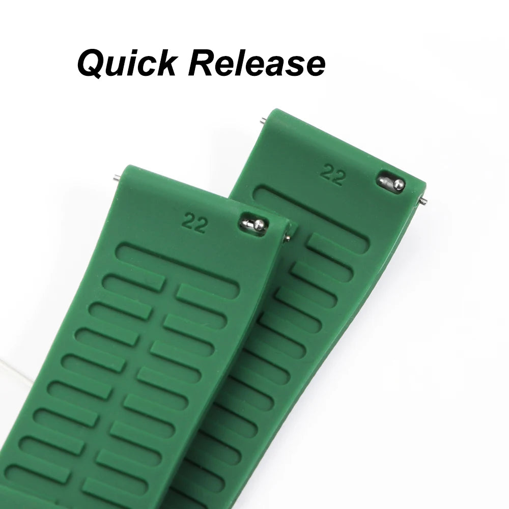 Classic Tropical  FKM Rubber Watch Strap for Seiko 20mm 22mm Watchband for Oris Wristbelt for Fossil Replaement Bracelet Belt