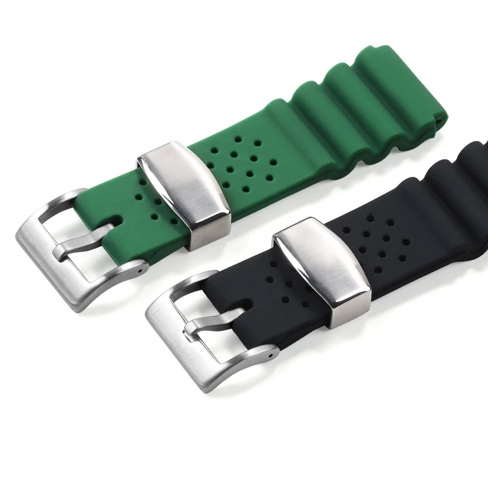 22mm Silicone Strap for Seiko MARINE MASTER SKX007 SRP777J1 Waterproof Wrist Band for CITIZEN Diving Sport Bracelet Watchband