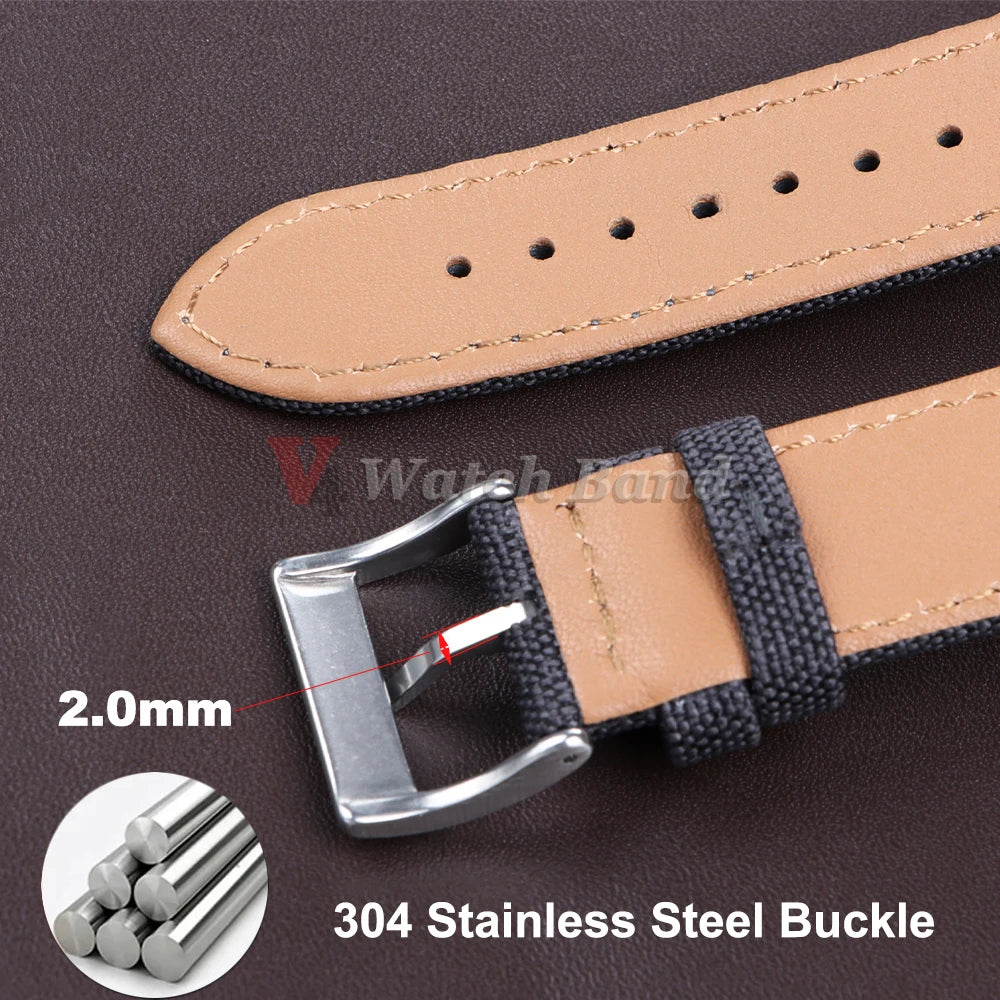 Fashion Nylon Watch Band for Omega Strap for Seiko Sport Vintage 20mm 22mm Watchband Army Sport Bracelet for Smartwatch