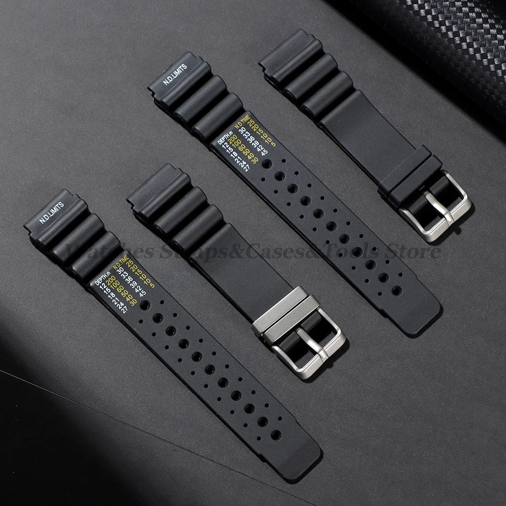 ND Limits Diver Watchband for Seiko for Rolex for Citizen Resin Wristband Men's Women High Quality Bracelet 20mm 22mm 24mm Strap