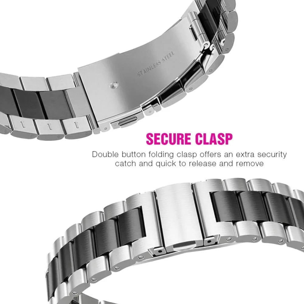 Stainless Strap for Samsung Galaxy Watch 3/4/5/6 Wristband Metal Bracelet for Huawei Watch GT2 Pro GT 2 46mm Smart Band Bracelet